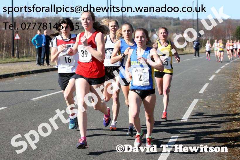 Senior womens Elswick Harriers Good Friday Road Relays. Photo: David T. Hewitson/Sports for All Pics